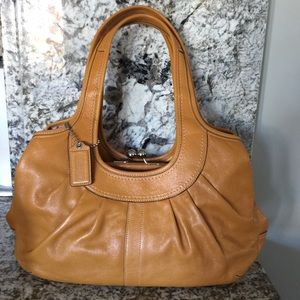 COACH Ergo Leather Pleated Framed Hobo-NWOT